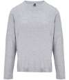 04443 Lds Monarch SOL'S Ladies Monarch Long Sleeve T-Shirt Grey Marl colour image